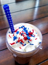 Load image into Gallery viewer, Patriotic Red and Blue Silicone Straws